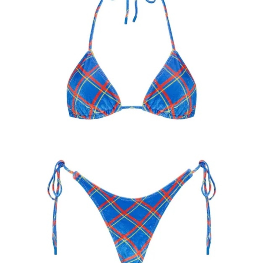 ISO!!!!! Triangl Vinca Agata blue plaid bikini